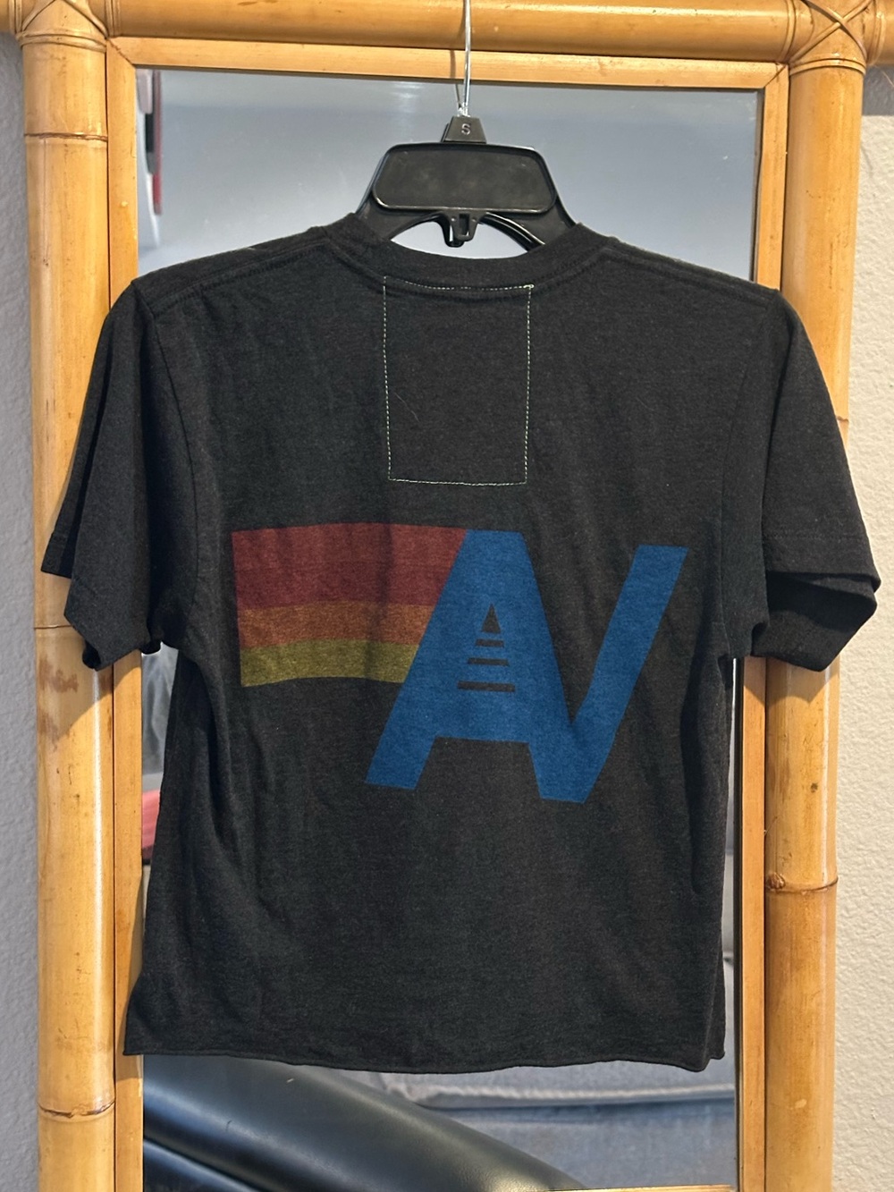 Like new! Aviator Nation BOLT BOYFRIEND TEE - double sided-discontinued colorway